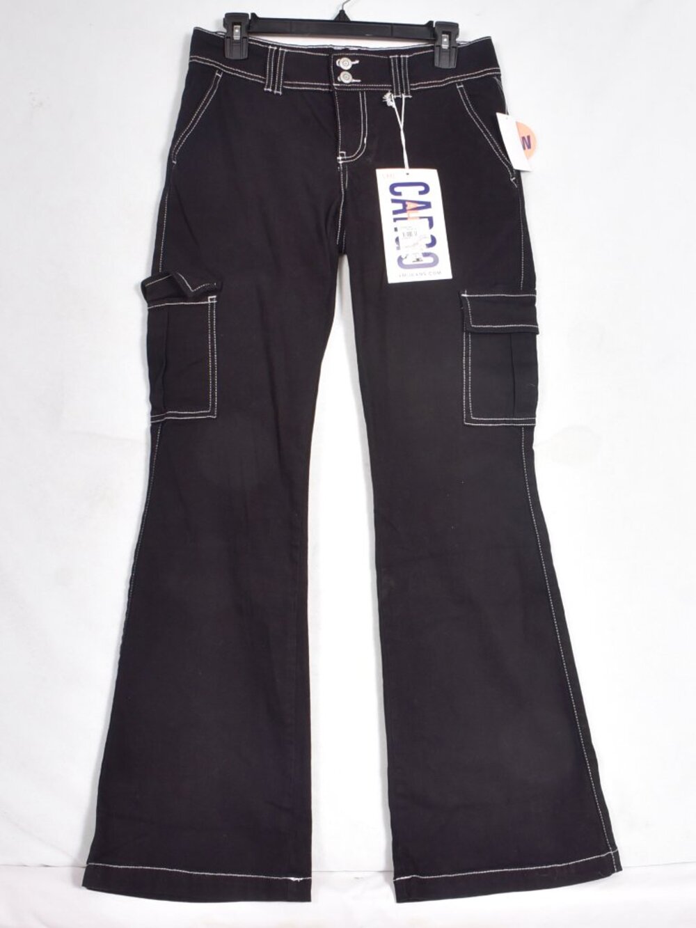 YMI Jeans Black Cargo Pants Size 5/27 NWT
